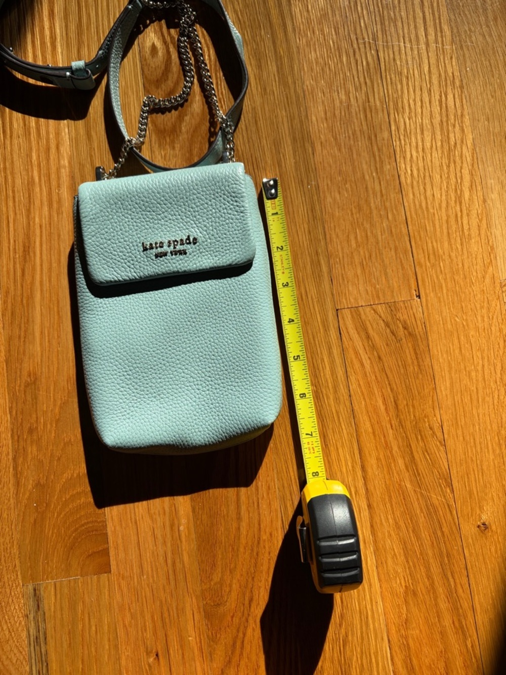 Kate Spade Blue Crossbody Bag with Textured Leather and Adjustable Strap - Picture 5 of 6